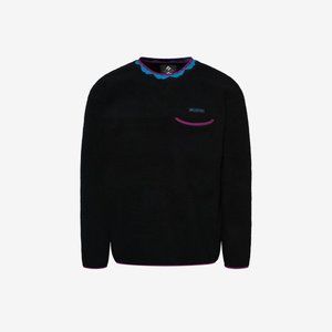 COLUMBIA MEN'S WAPITOO FLEECE PULLOVER - SIZE L - COLOR BLACK